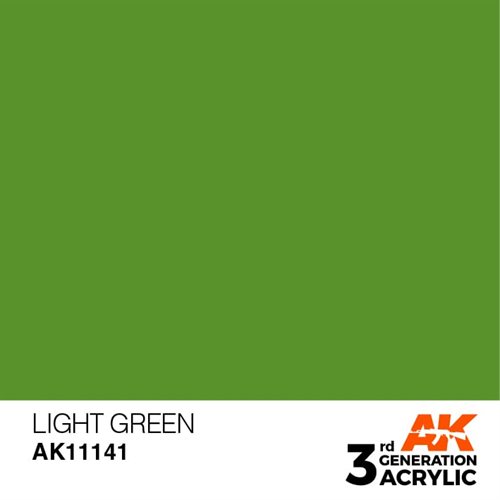 AK11141 Akryl maling, 17 ml, lys grøn - standard
