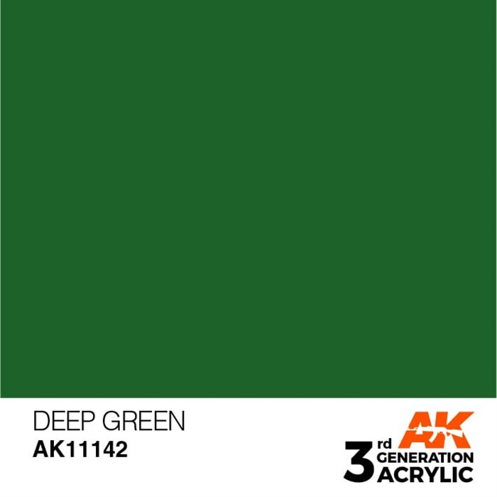 AK11142 Akryl maling, 17 ml, dyb grøn - intense