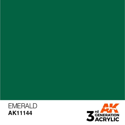 AK11144 Akryl msling, 17 ml, smaragd - standard