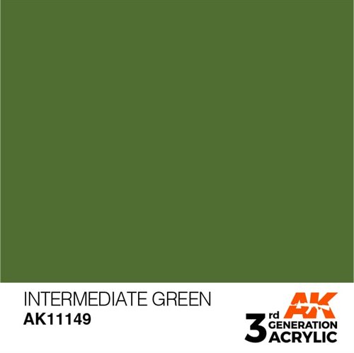 AK11149 Akryl maling, 17 ml, mellemliggende grøn - standard
