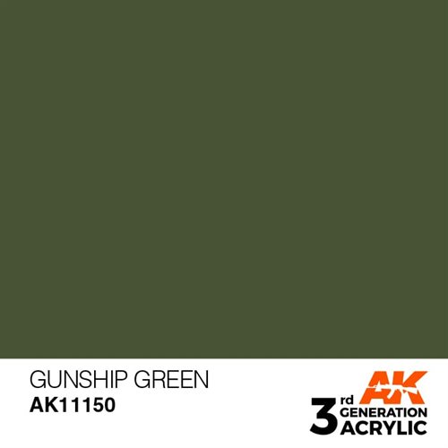 AK11150 Akryl maling 17 ml, våben grøn - standard