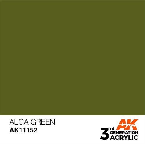 AK11152 Akryl maling,17 ml, alge grøn - standard