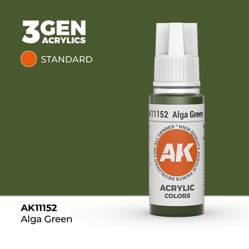 AK11152 Akryl maling,17 ml, alge grøn - standard