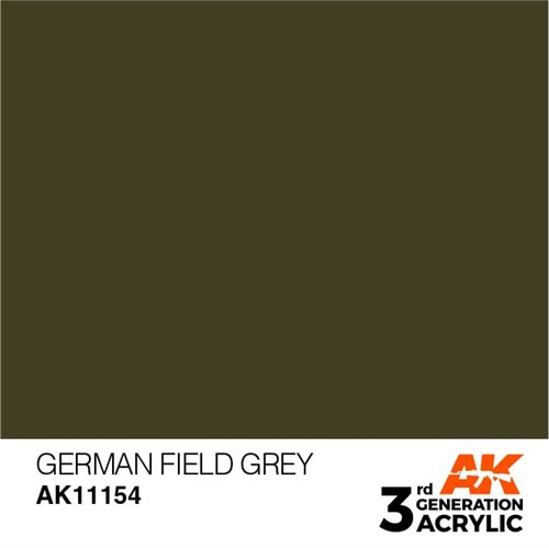 AK11154 Akryl maling, 17 ml, tysk felt grå - standard