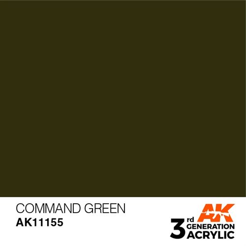 AK11155 Akryl maling, 17 ml, kommando - standard