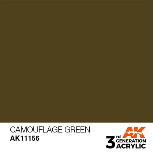 AK11156 Akryl maling, 17 ml, camouflage grøn - standard