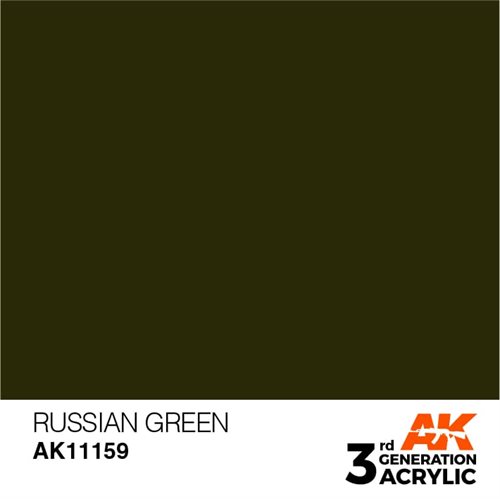 AK11159 Akryl maling, 17 ml, russisk grøn - standard