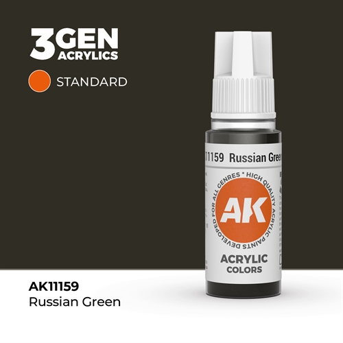 AK11159 Akryl maling, 17 ml, russisk grøn - standard