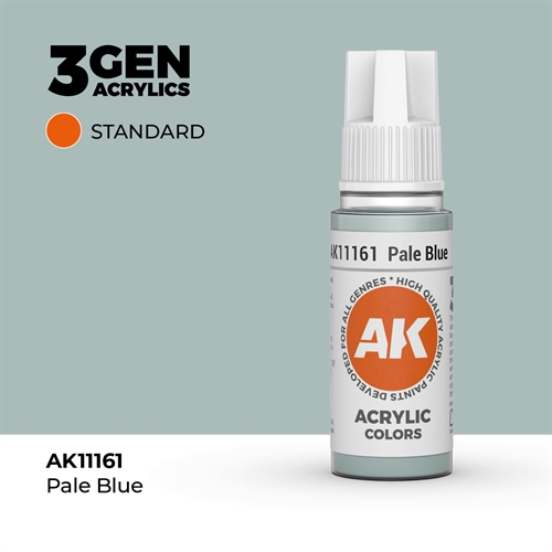 AK11161 Akryl maling, 17 ml, bleg blå - standard