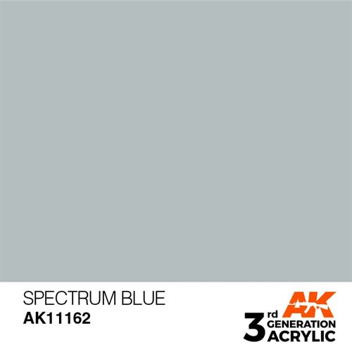 AK11162 Akryl maling, 17 ml, spektrum blå - standard