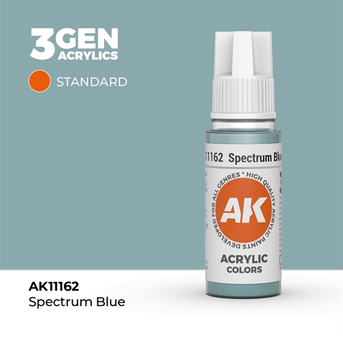 AK11162 Akryl maling, 17 ml, spektrum blå - standard