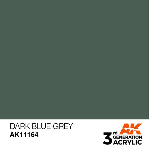 AK11164 Akryl maling, 17 ml, mørk blå-grå - standard