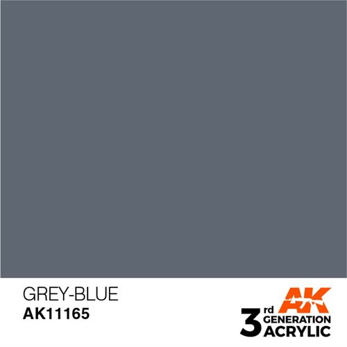 AK11165 Akryl maling, 17 ml, grå-blå standard