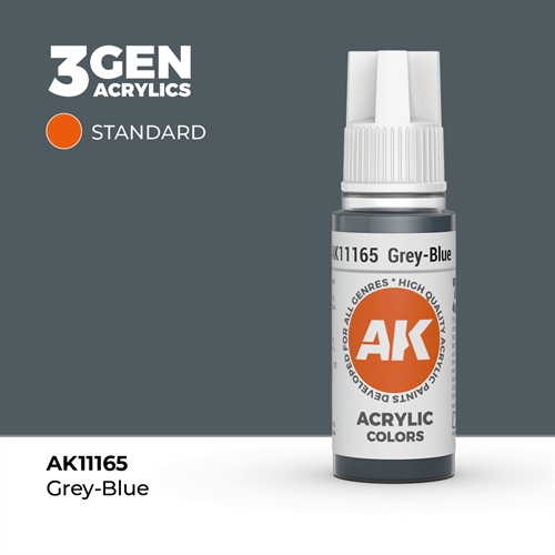 AK11165 Akryl maling, 17 ml, grå-blå standard
