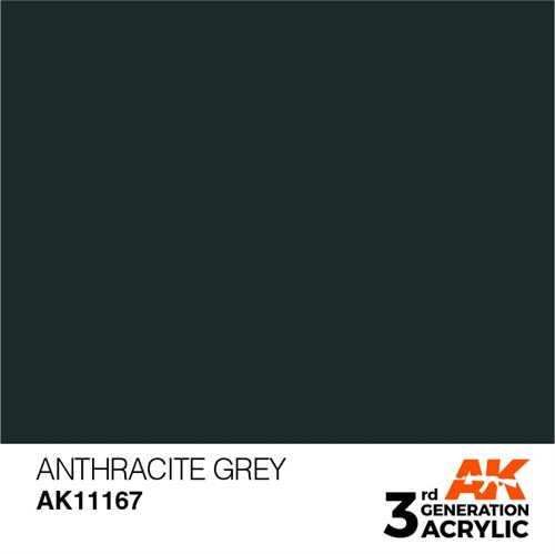 AK11167 Akryl maling, 17 ml, anthracite grey - standard