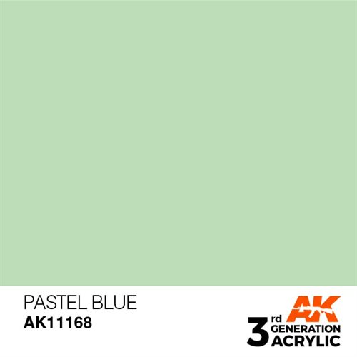 AK11168 Akryl maling 17 ml, pastel blå - pastel