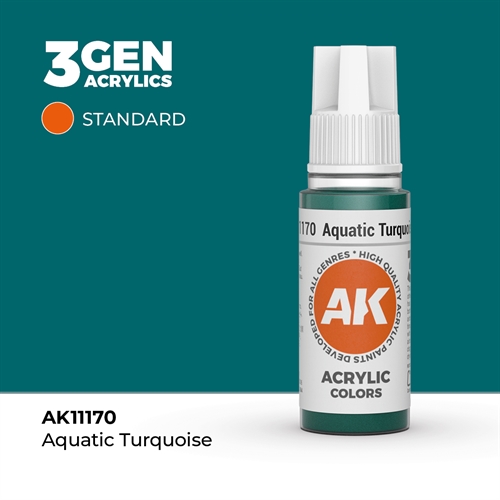 AK11170 Akryl maling aquatic turkis - standard