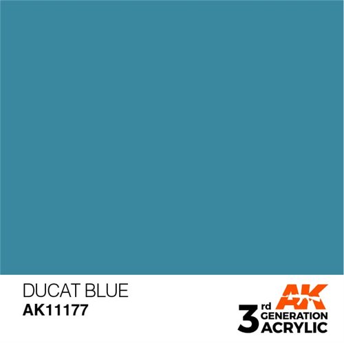 AK11177 Akryl maling, 17 ml, dukat blå - standard