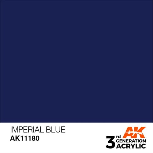 AK11180 Akryl maling, 17 ml, imperial blå - standard