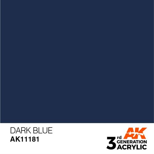 AK11181 Akryl maling, 17 ml, mørk blå - standard