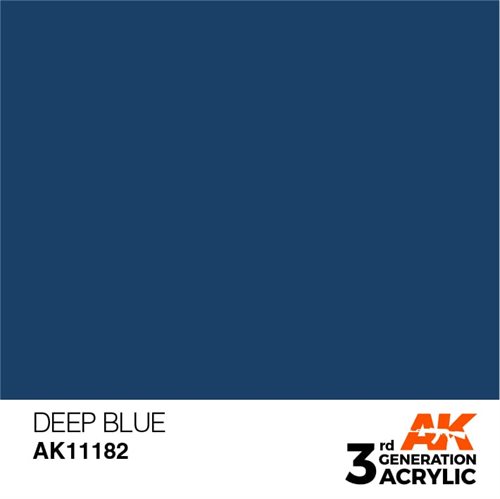 AK11182 Akryl maling 17, ml, dyb blå - intense