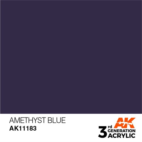 AK11183 Akryl maling, 17 ml, ametyst blå - standard