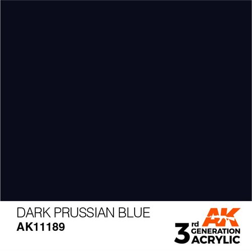 AK11189 Akryl maling, 17 ml, mørk preusisk blå - standard