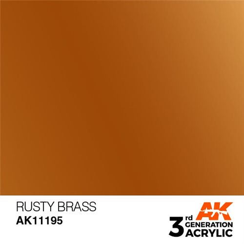 AK11195 Akryl maling, 17 ml, rusten messing - metallic