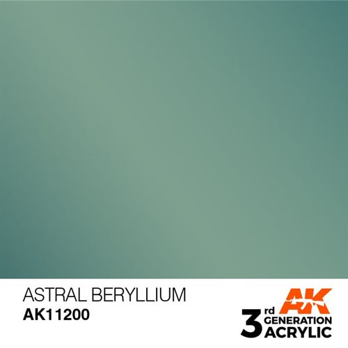 AK11200 Akryl maling, 17 ml, astral beryllium - metallic