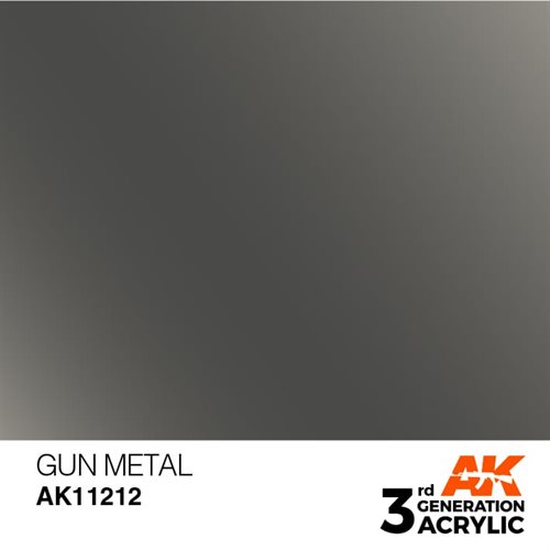 AK11212 Akryl maling, 17 ml, våben metal - metallic