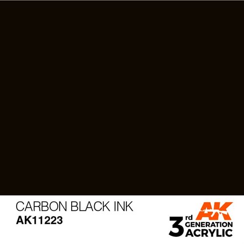 AK11223 Akryl maling, 17 ml, carbon black - ink