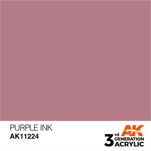 AK11224 Akryl maling, 17 ml, lilla  - ink