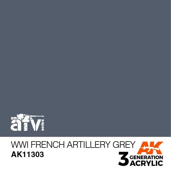 AK11303 WWI Fransk artelleri grå – AFV, 17 ml