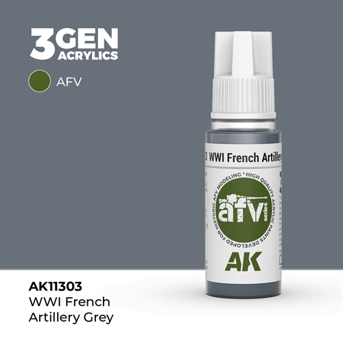 AK11303 WWI Fransk artelleri grå – AFV, 17 ml