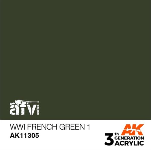 AK11305 WWI FRENCH GREEN 1 – AFV, 17 ml