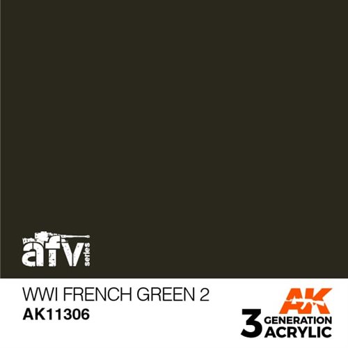 AK11306 WWI Fransk grøn 2 – AFV, 17 ml