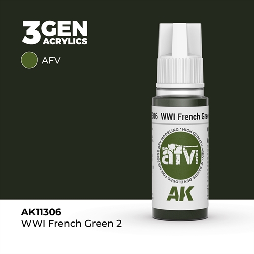 AK11306 WWI Fransk grøn 2 – AFV, 17 ml