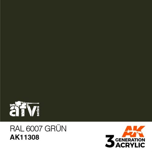 AK11308 RAL 6007 Grøn – AFV, 17 ml
