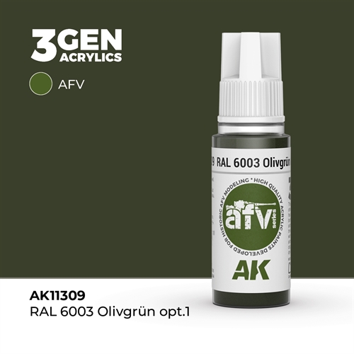 AK11309 RAL 6003 Olivengrøn OPT.1  – AFV, 17 ml