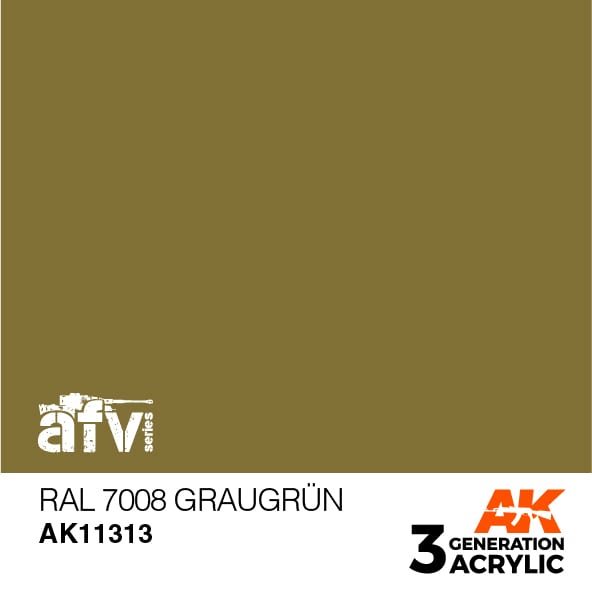 AK11313 RAL 7008 Grå-grøn – AFV, 17 ml