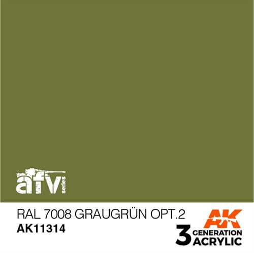 AK11314 RAL 7008 Grå-grøn OPT 2 – AFV, 17 ml