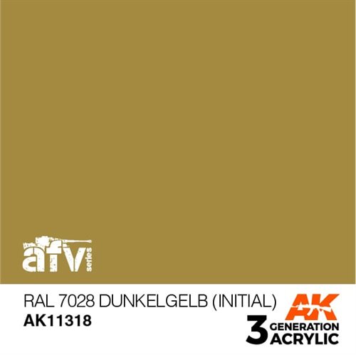 AK11318 RAL 7028 Mørkegul (initial) – AFV, 17 ml