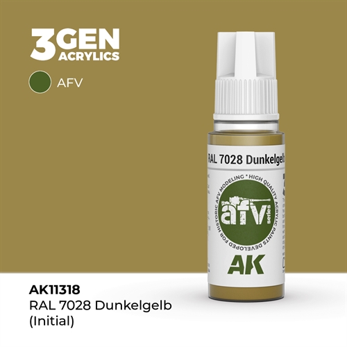 AK11318 RAL 7028 Mørkegul (initial) – AFV, 17 ml