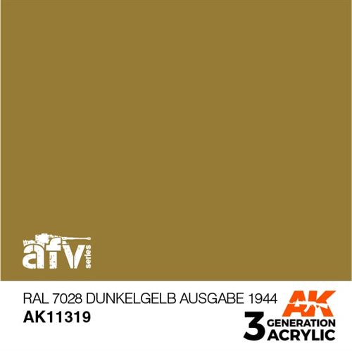 AK11319 RAL 7028 Mørkegul udgave 1944 – AFV, 17 ml