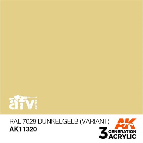 AK11320 RAL 7028 Mørkegul (variant) – AFV, 17 ml