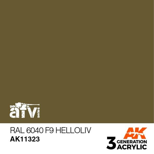 AK11323 RAL 6040 F9 Lys oliven– AFV, 17 ml
