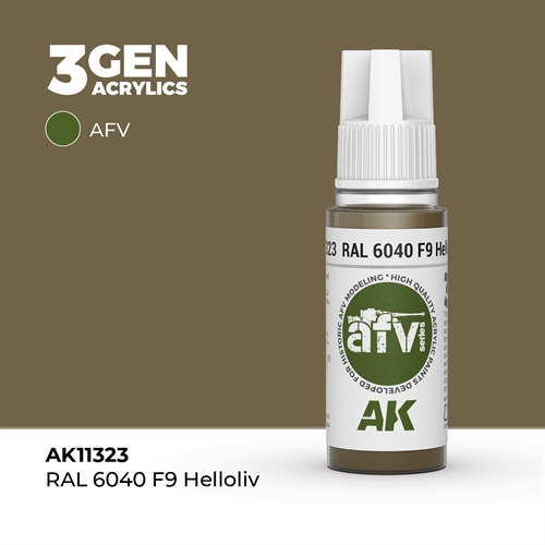 AK11323 RAL 6040 F9 Lys oliven– AFV, 17 ml