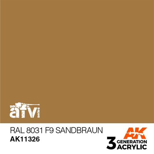 AK11326 RAL 8031 F9 SANDBRAUN– AFV, 17 ml