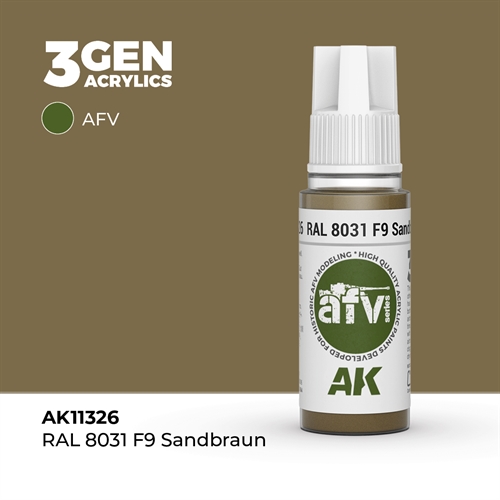 AK11326 RAL 8031 F9 Sand brun– AFV, 17 ml