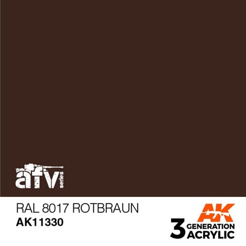 AK11330 RAL 8017 Rødbrun– AFV, 17 ml